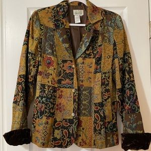 Vintage Coldwater Creek Blazer with Velvet cuffs